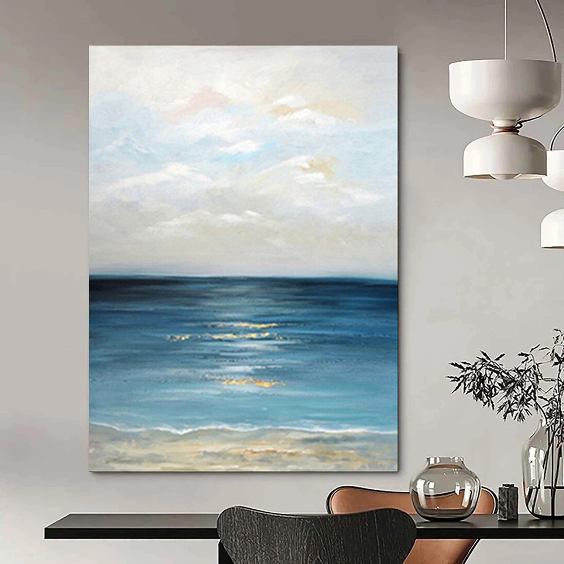 “Calm Sea at Sunset” - Impressionistic Marine Art CT2020