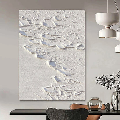 Cracked White Textures - Impasto Abstract Plaster & Paint CT1287