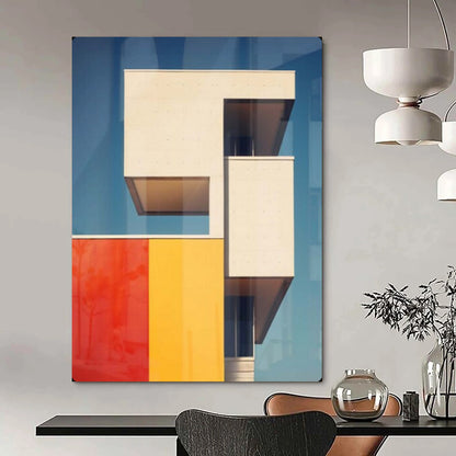 “Color - Blocked Modern Architecture” – Architectural Photography - Inspired Art On Canvas CT2173