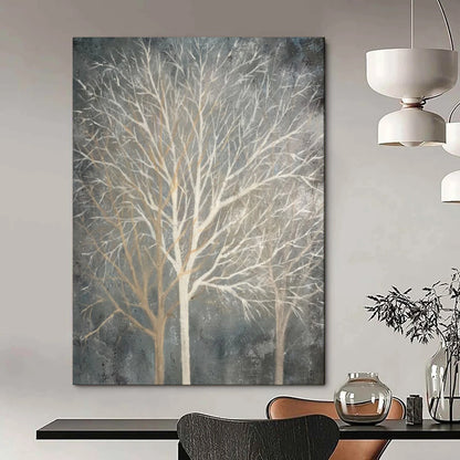 “Winter Bare Trees” - Minimalist Nature Acrylic on Canvas CT1887
