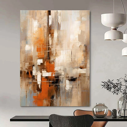 Neutral Urban Abstract - Abstract Cityscape Acrylic CT1258