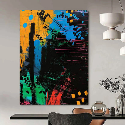 “Colorful Abstract Forest” - Abstract Landscape Painting On Canvas DTP096