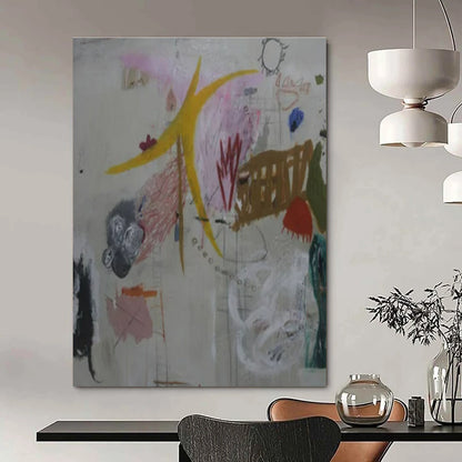 Mixed - Element Abstraction - Mixed - Media Abstract Painting CT1408