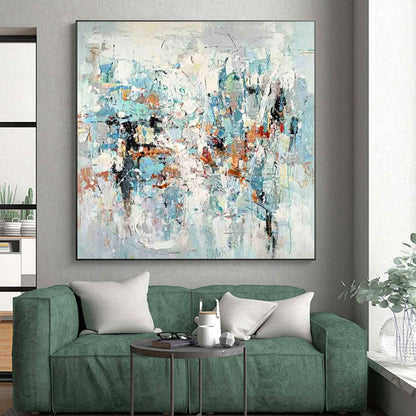 “Soft Color Fusion” ，Pastel Abstract Painting CT0890