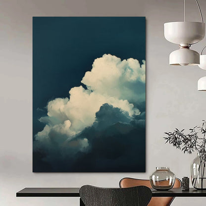 “Midnight Sky Clouds” - Surrealist Impressionist Painting On Canvas DTP015