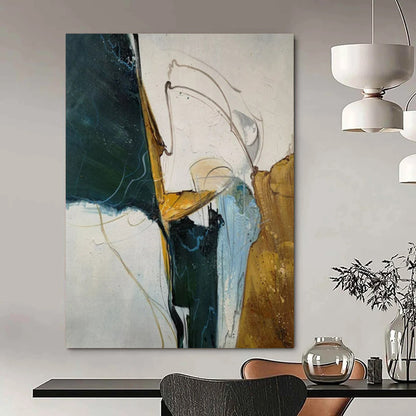 “Colorful, Dynamic Abstract Forms” - Abstract Painting On Canvas CT2336