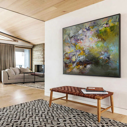 Dreamy Color Fusion Abstract Painting On Canvas DKH658