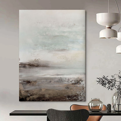 “Muted Coastal Landscape” - Abstract Landscape Painting On Canvas DTP153