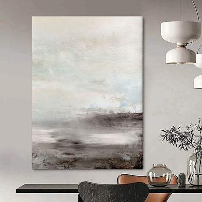 “Soft Coastal Haze” - Abstract Landscape Painting On Canvas DTP154