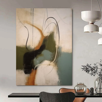 “Colorful, Abstract Flow ‘Energetic Fusion’” - Impasto Abstract Painting On Canvas DTP365