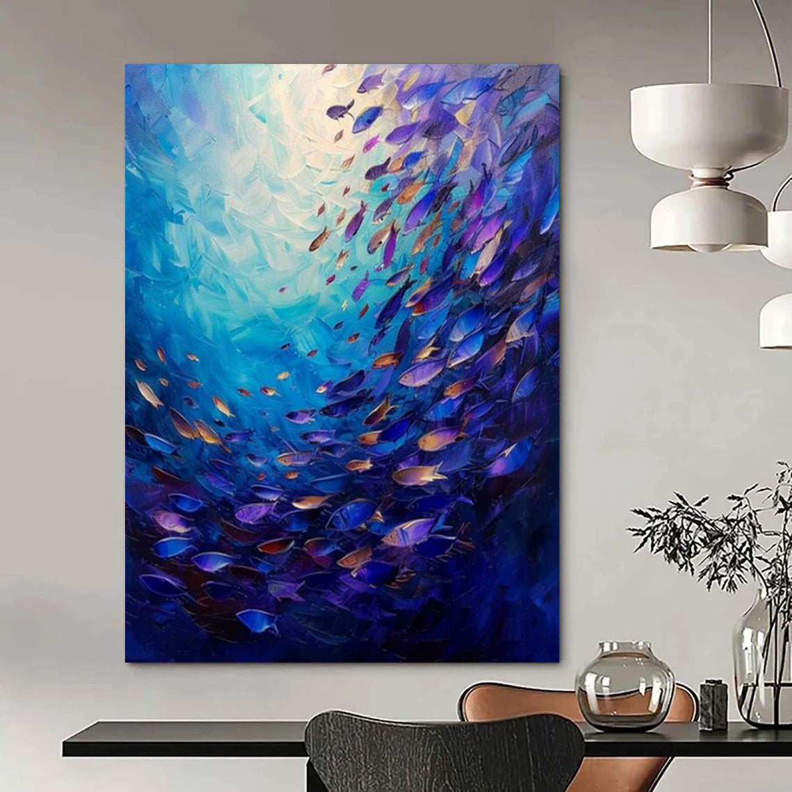 “Vibrant Underwater World” – Impressionistic Marine Painting CT1064
