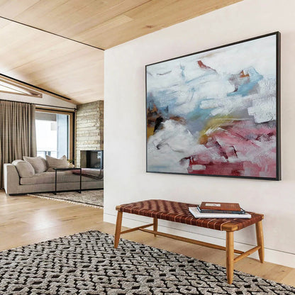 “Soft Colorful Abstract Clouds” Painting On Canvas DKH163