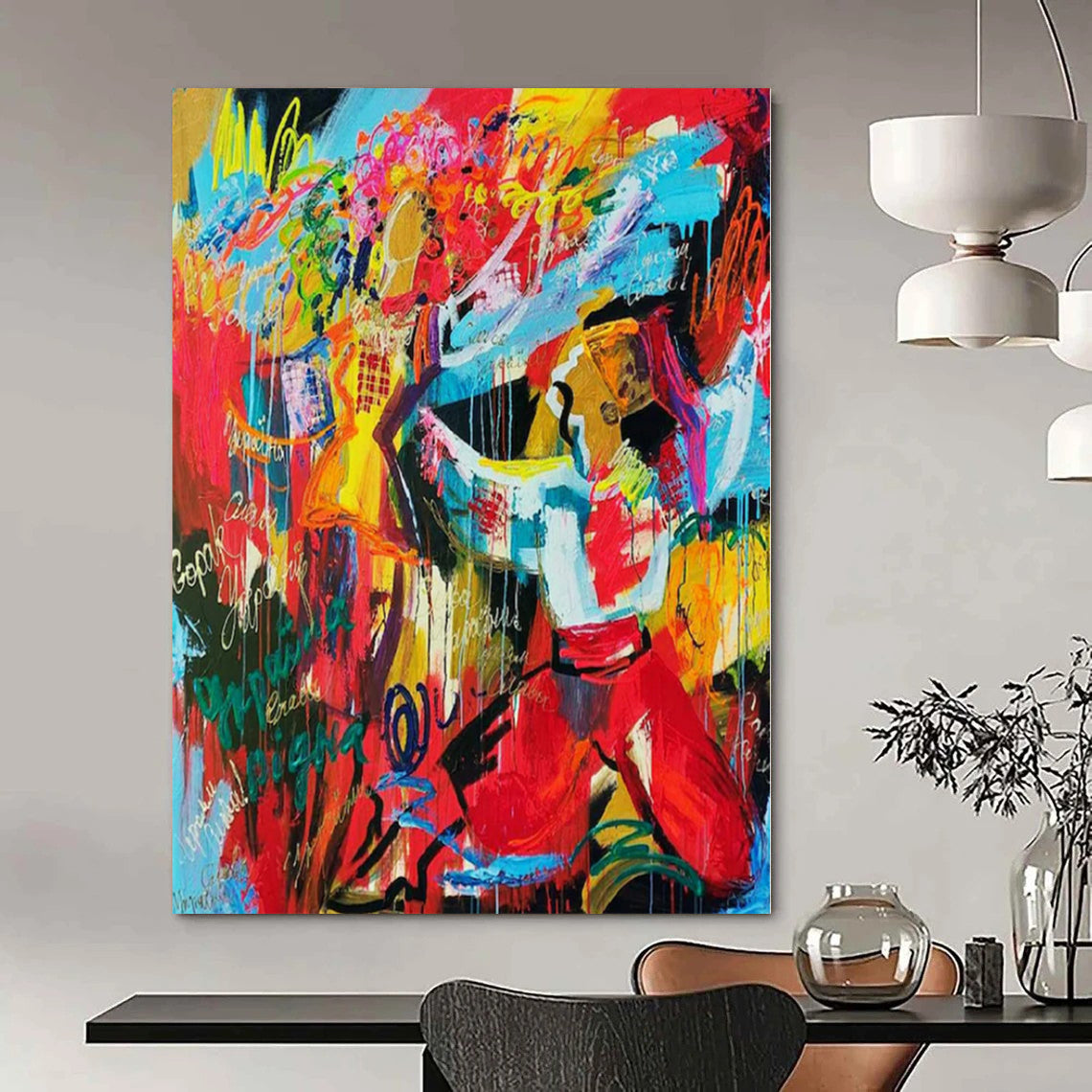 “Colorful Abstract Celebration” – Abstract Expressionist Painting CT1192