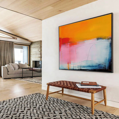 “Bold Color Horizons” Abstract Oil Painting On Canvas DKH499