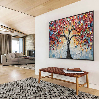 “Colorful Life Tree” 3D - textured Symbolic Painting On Canvas DLZ169