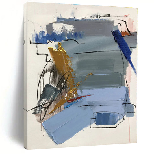 “Colorful Abstract Composition” - Abstract Expressionist Art CT0505