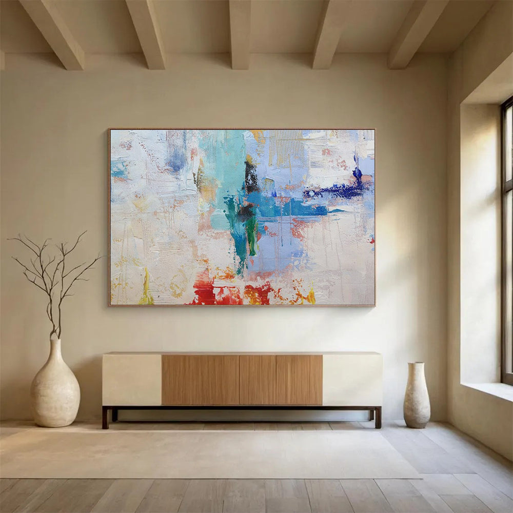 “Pastel Chaos” – Abstract Expressionist Acrylic Painting CT1737
