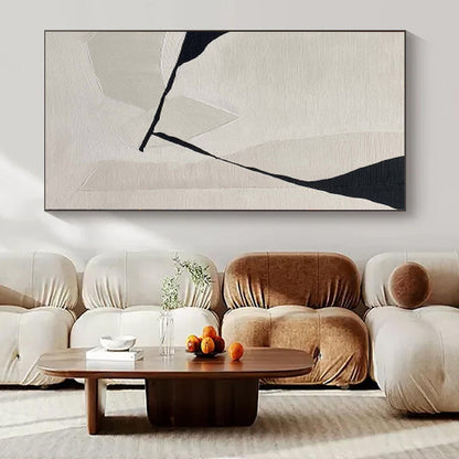 “Neutral Tones with Black Accents” Layered Collage Art CT0147