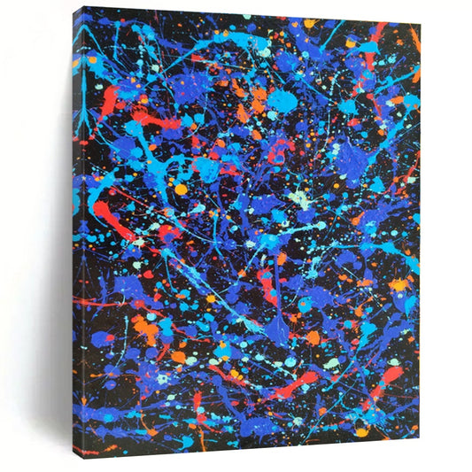 “Colorful Splatter Abstraction” - Abstract Expressionist Art CT0466