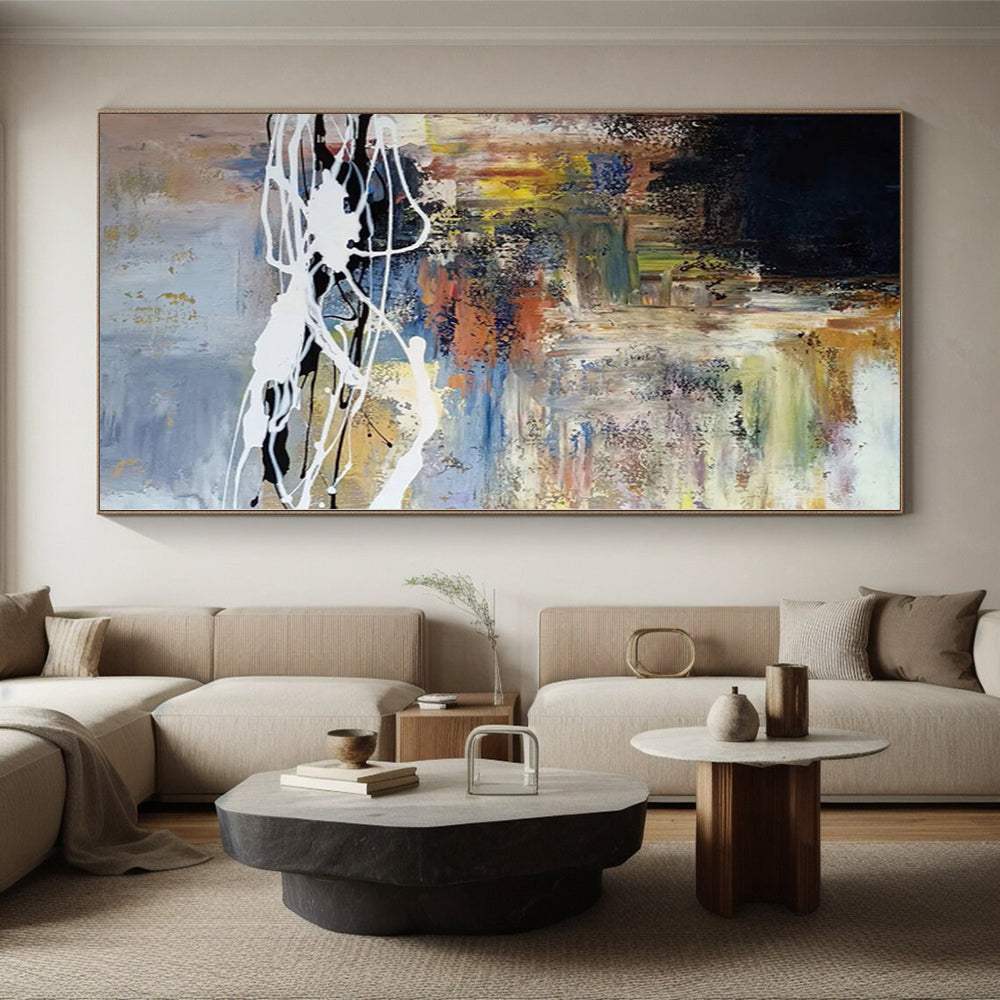 “Colorful Abstract Chaos” Abstract Acrylic Art CT0341