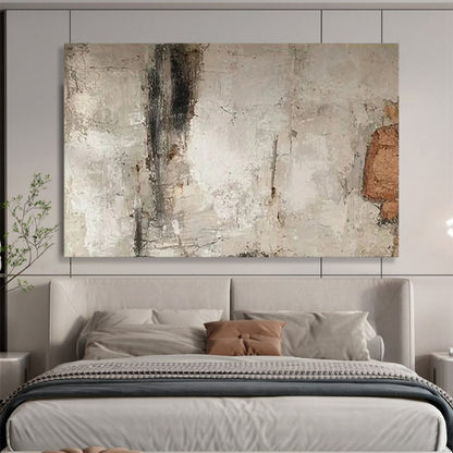 “Earthy Textured Gray” - Grays, browns; subtle, cracked - texture abstraction CT1625