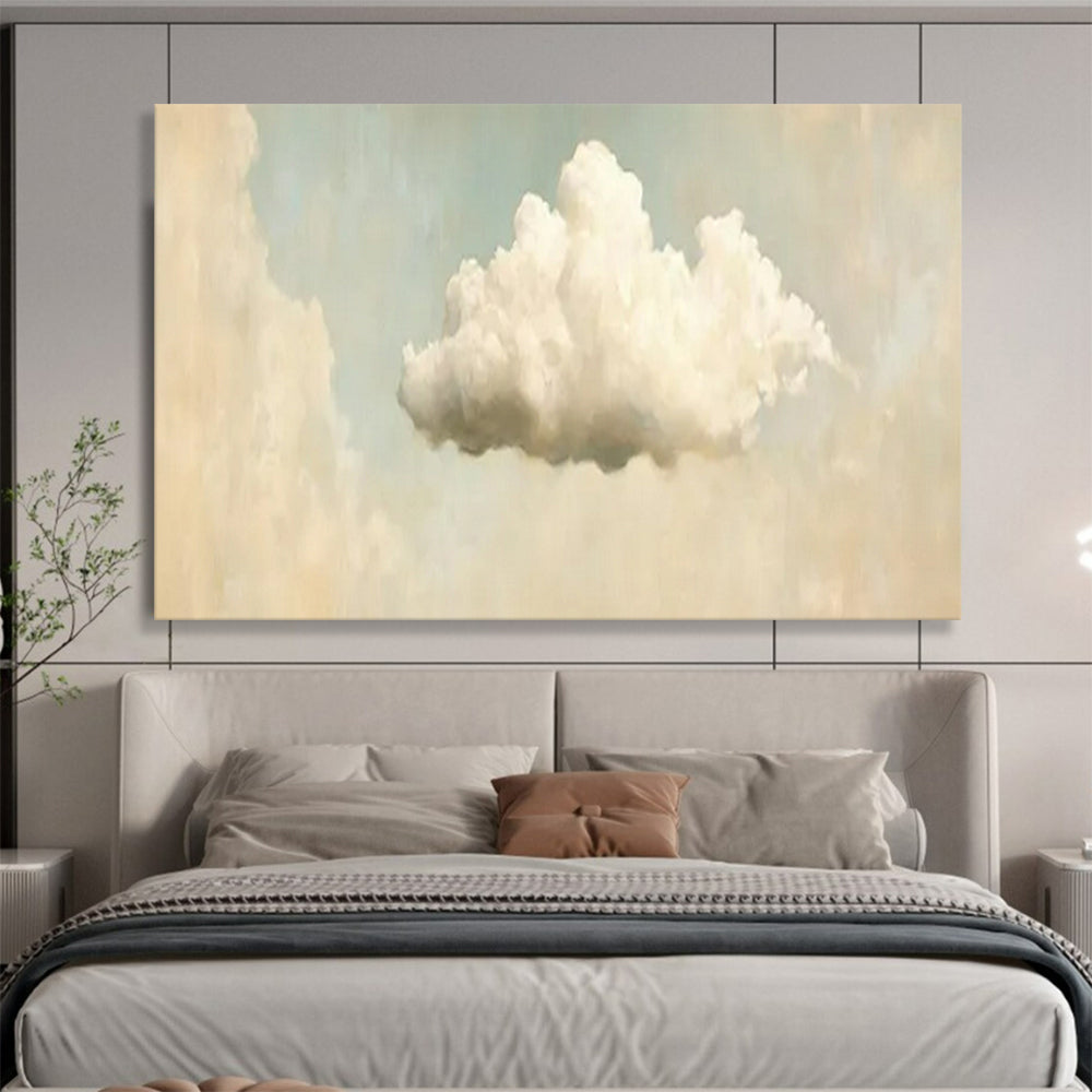 “Lone Cloud Dream” – Soft whites, creams, light blues centered on a fluffy, isolated cloud CT1698