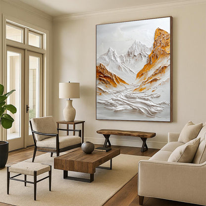 “Textured Mountain Majesty” – 3D Impasto Landscape Art CT2072