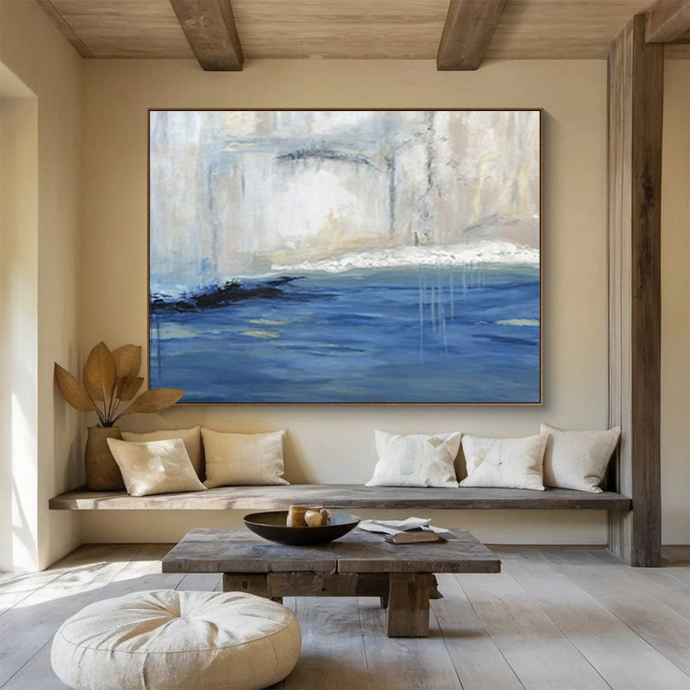 “Abstract Waterfall Scene” Abstract Oil Painting On Canvas DKH402