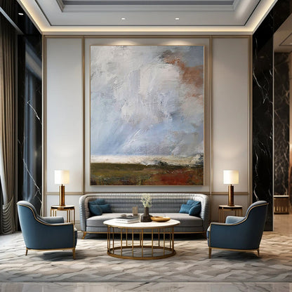 “Soft Toned Abstract Landscape” – Abstract Landscape Painting CT1140