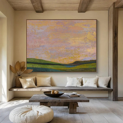 “Colorful Sky - Land” Post - Impressionist Oil Painting On Canvas DKH438