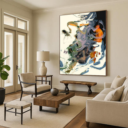 Colorful, Tangled Abstract Forms - Abstract Painting On Canvas CT2312