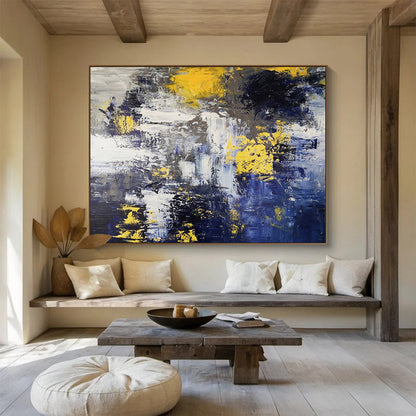 Dynamic Abstract Waters - Abstract Expressionist Painting On Canvas DKH649