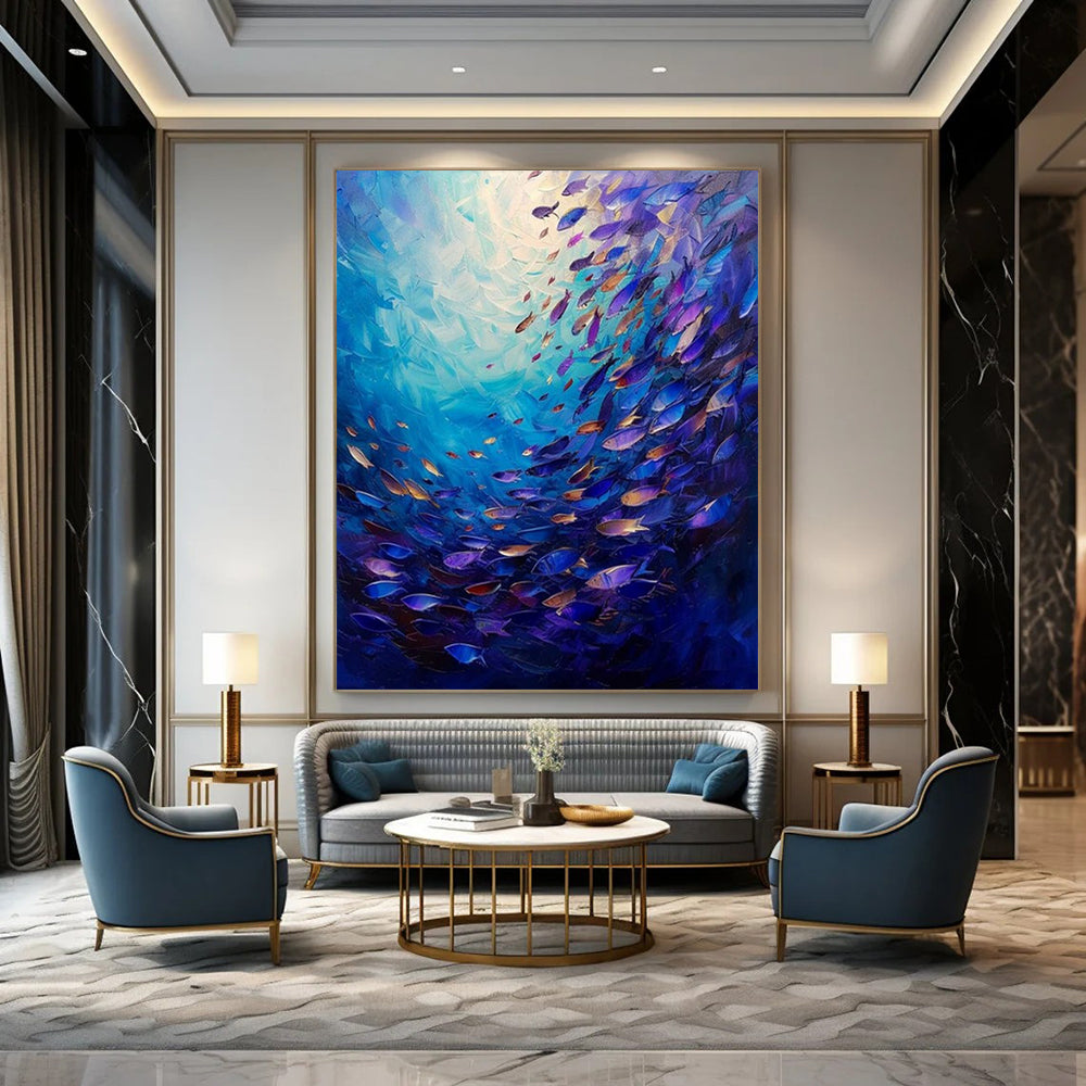 “Vibrant Underwater World” – Impressionistic Marine Painting CT1064