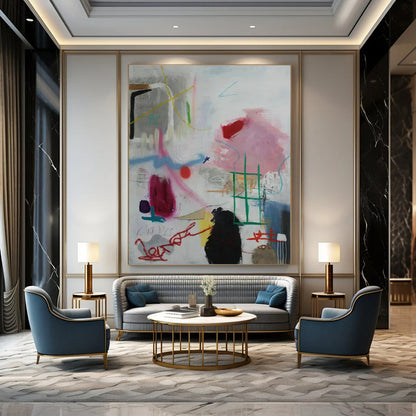 Multicolor Graffiti Abstraction - Street Art - Style Acrylic Painting CT1406