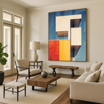 “Color - Blocked Modern Architecture” – Architectural Photography - Inspired Art On Canvas CT2173