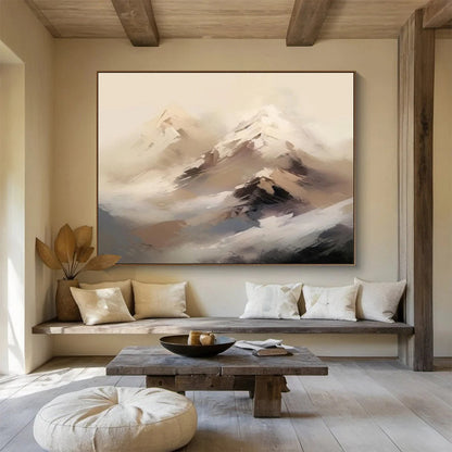 Abstract Mountain Landscape Painting On Canvas DKH325