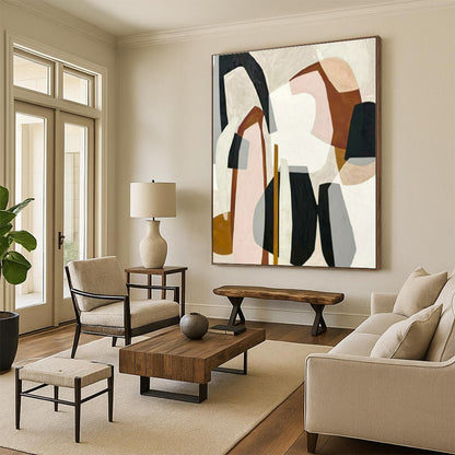 “Colorful Abstract Shapes”，Abstract Geometric Style CT0670