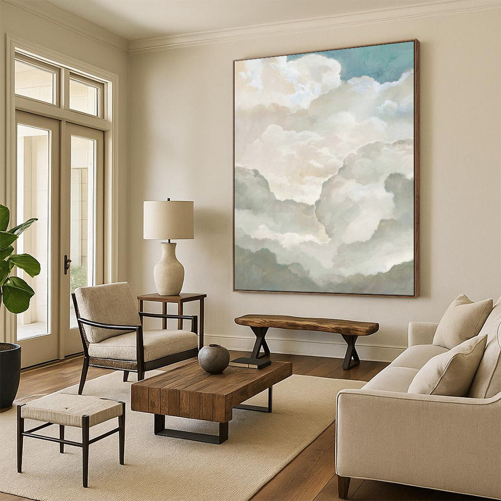 “Soft Cloud Layers” - Impressionistic Cloud Painting CT1992