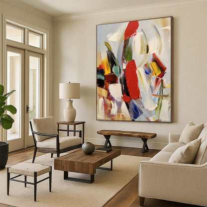 Color Explosion Abstract Expressionist Masterpiece CT1955