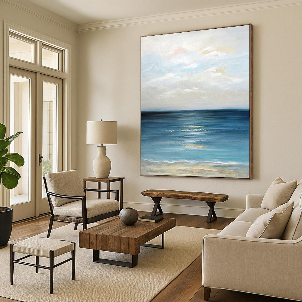 “Calm Sea at Sunset” - Impressionistic Marine Art CT2020