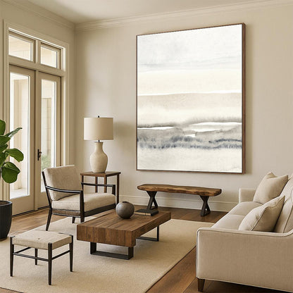 “Gradient Gray Horizons” – Abstract Watercolor Scene with Subtle Layer Transitions CT2055