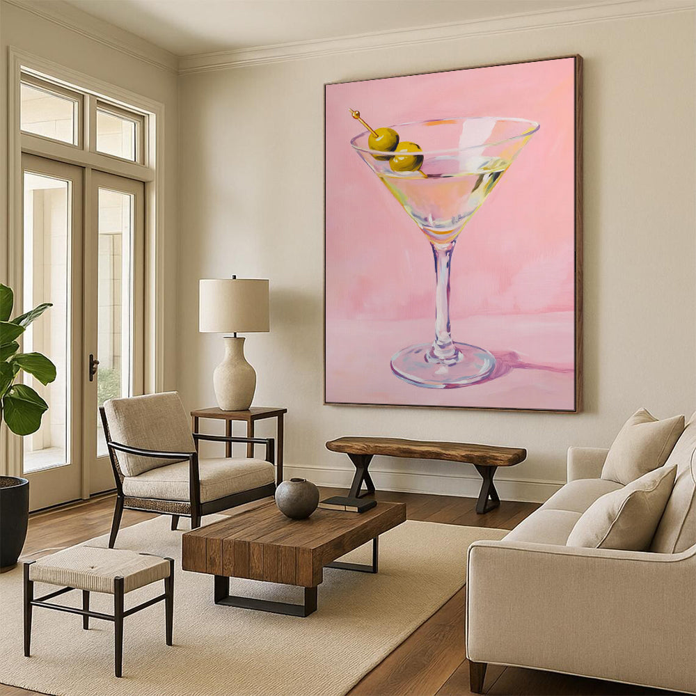 “Martini Glass with Olives” - Realistic Still Life CT2016