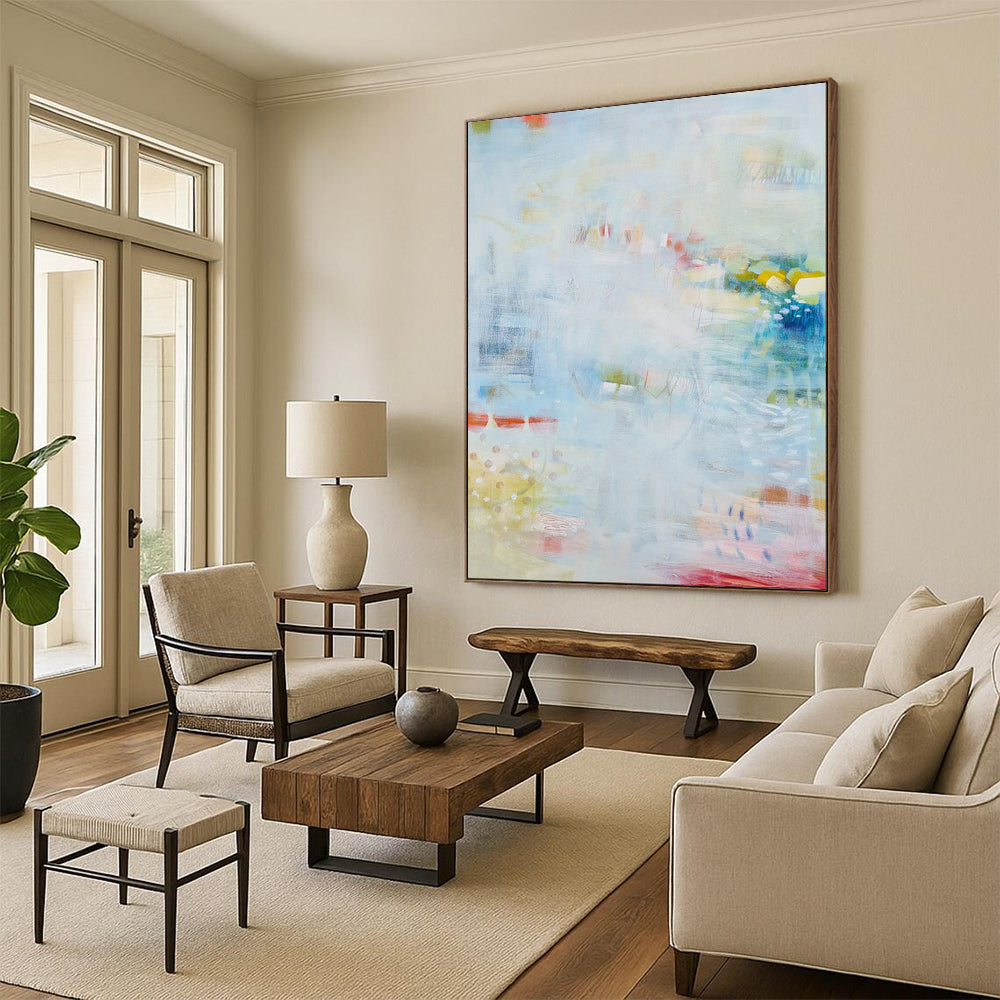 “Soft Serenity” - Abstract Light - Washed Landscape - Inspired Art on Canvas CT1866