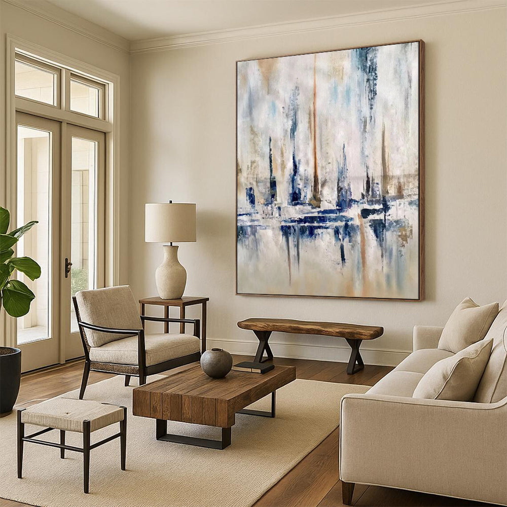 City in Hues Abstract Urban Landscape CT1959