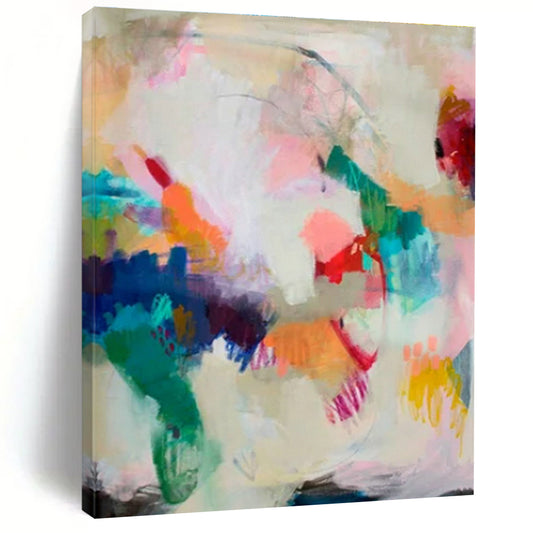 “Colorful Free - form Collage”，Abstract Expressionist Art CT0597