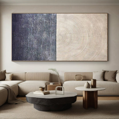 “Textured Sun - Sea Abstraction” Abstract Acrylic Art CT0310
