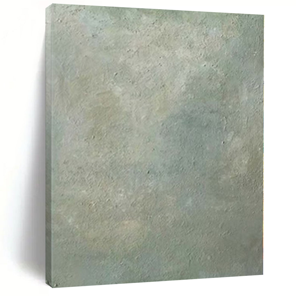 “Subtle Green Textured Forest Floor” Acrylic Painting CT0142