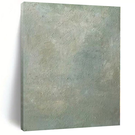 “Subtle Green Textured Forest Floor” Acrylic Painting CT0142