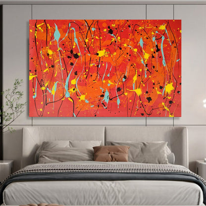 “Vibrant Splash Symphony” – Abstract Acrylic Painting CT1725