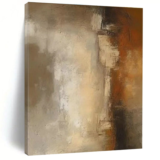 “Brown - Grey Gradient Texture”，Textured Abstract Art CT0599